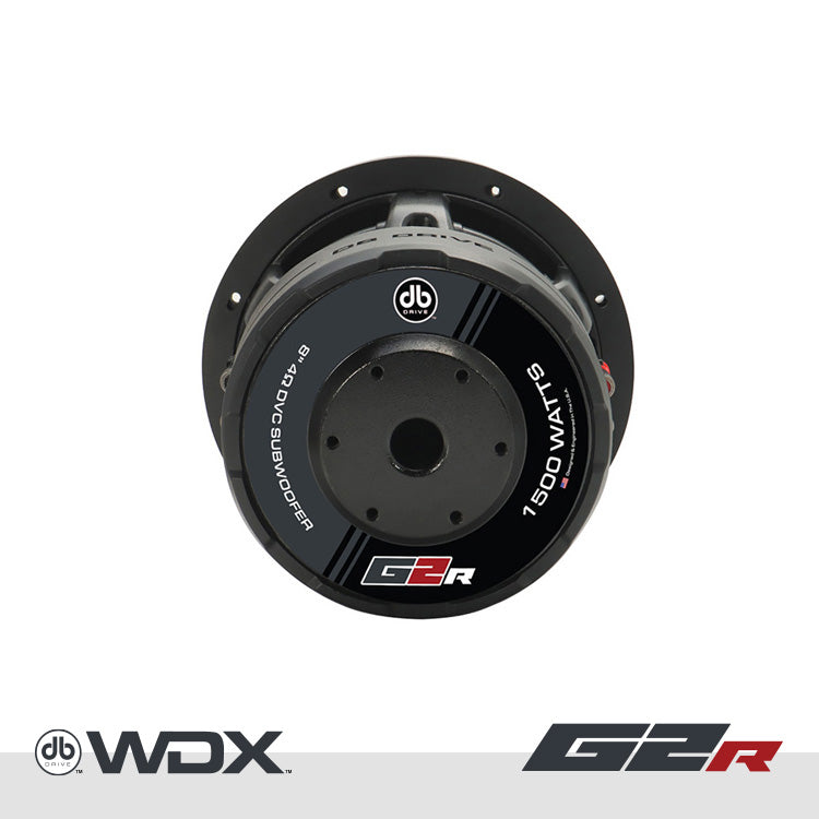 WDX8G2R.2 : 8 in. Dual 2-Ohm Subwoofer – DB Drive