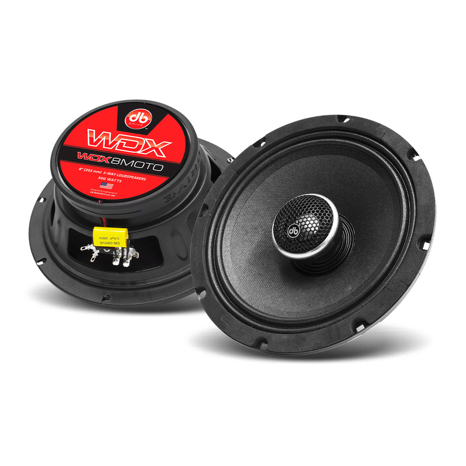 WDX8MOTO : 8in Coaxial Motorcycle Speakers