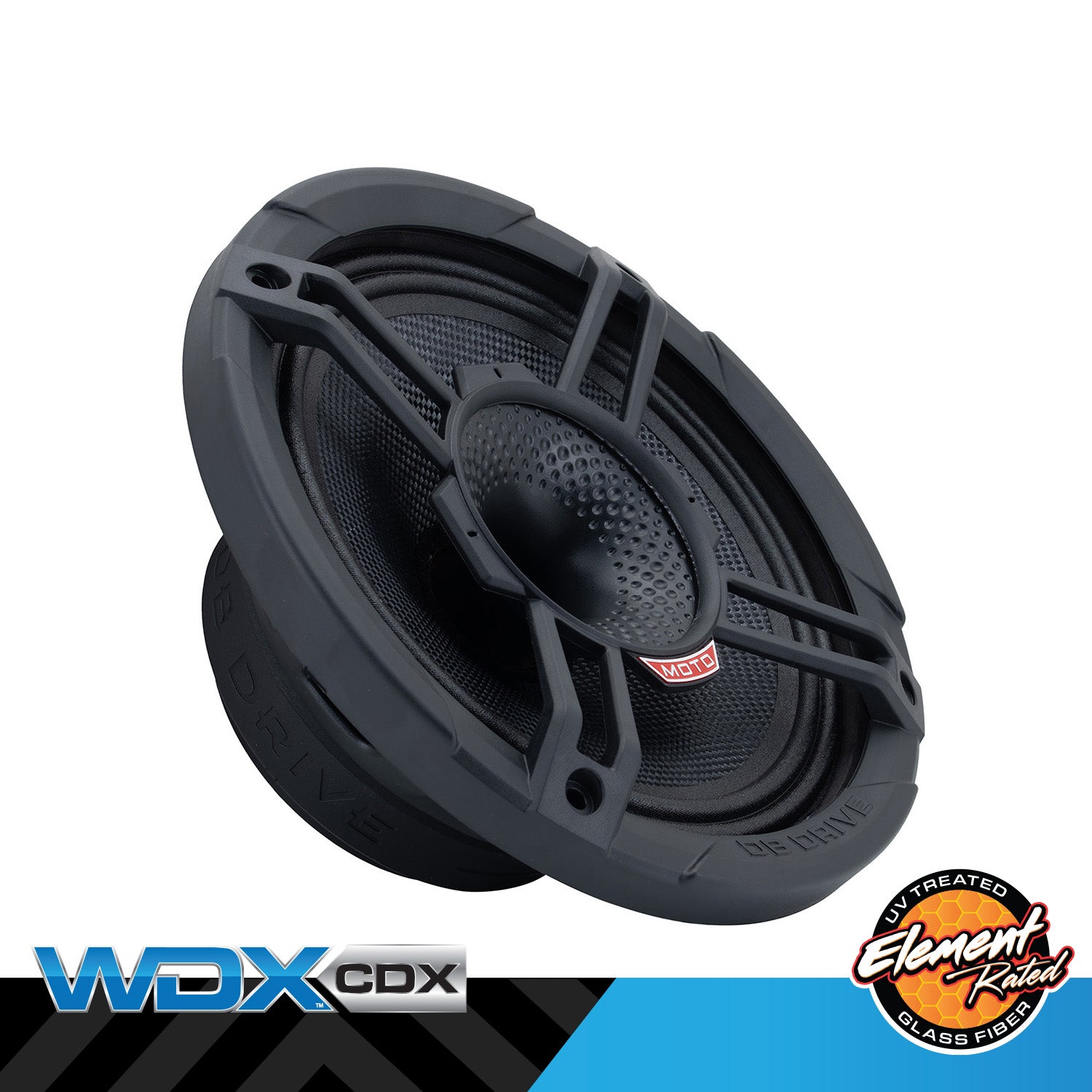 WDX8MOTO-CDX : 8 in. 2-Way Loudspeaker W/Rear Mounted Comp. Driver