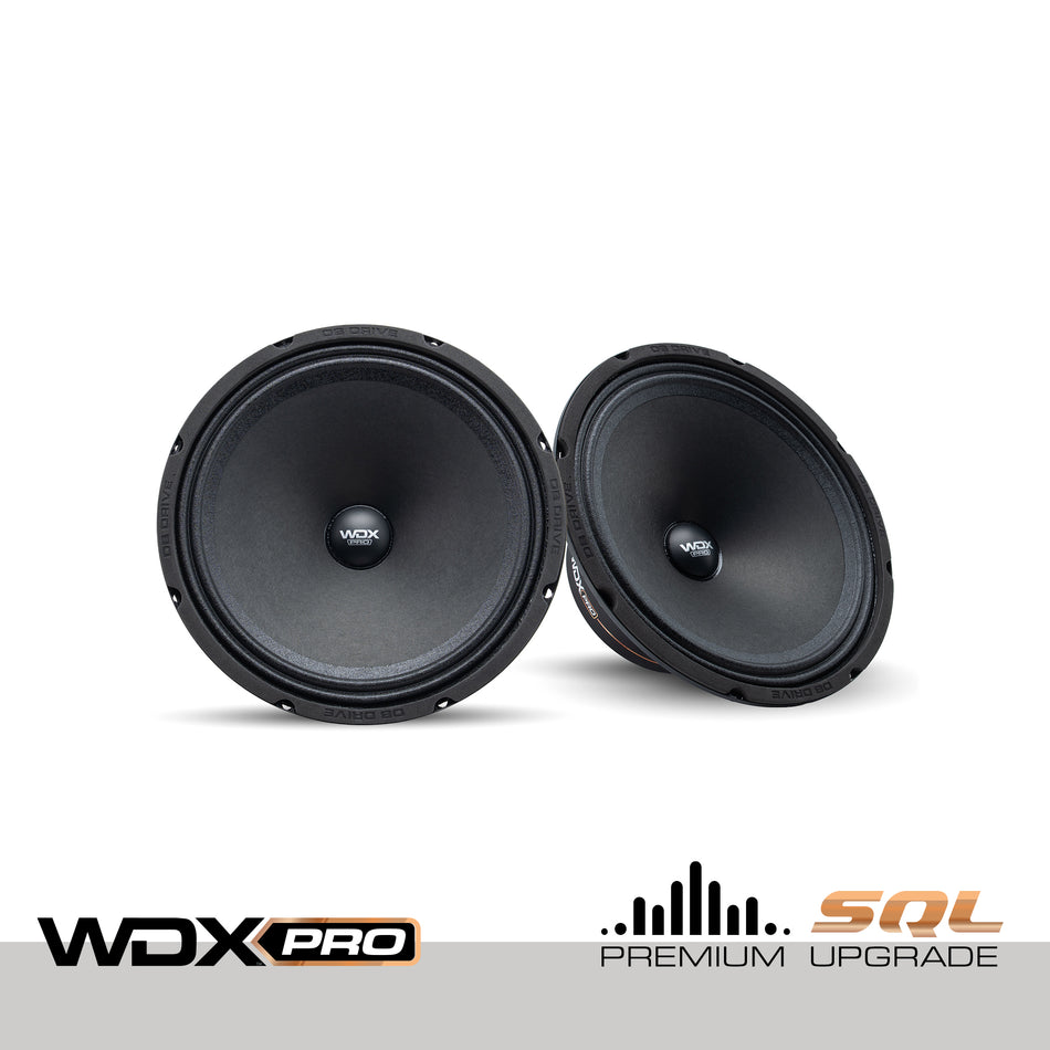 WDXPRO4/8.8S: 8" Wide Freq Range-ProAudio midrange 1.2in KSV VC papercone w/cloth surround, Ferrite (Single)