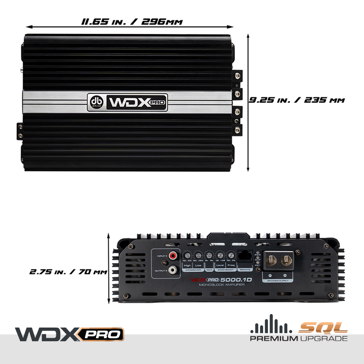 WDX PRO5000.1D : Mono Full-Range Class D Amplifier – DB Drive