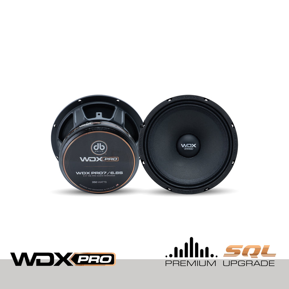 WDXPRO7/6.8S : 6.5" Wide Freq Range-ProAudio Mid 1.5in KSV VC papercone w/cloth surround, Ferrite (Single)