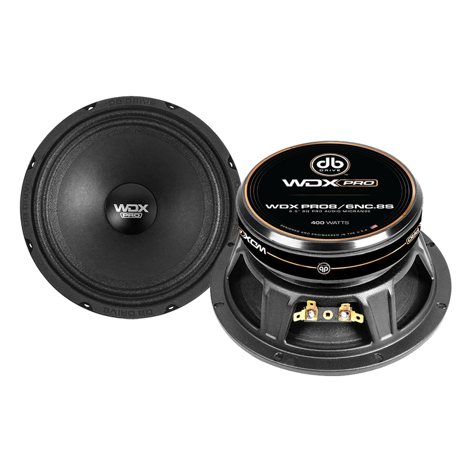 WDXPRO8/6NC.8S : 6.5" Wide Freq Range-ProAudio MidBass 1.5in TIL VC papercone w/cloth surround