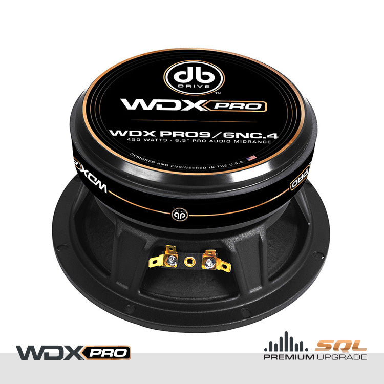 WDXPRO9/6NC.4 : 6.5 in. Wide Frequency Range -Pro Audio MidBass