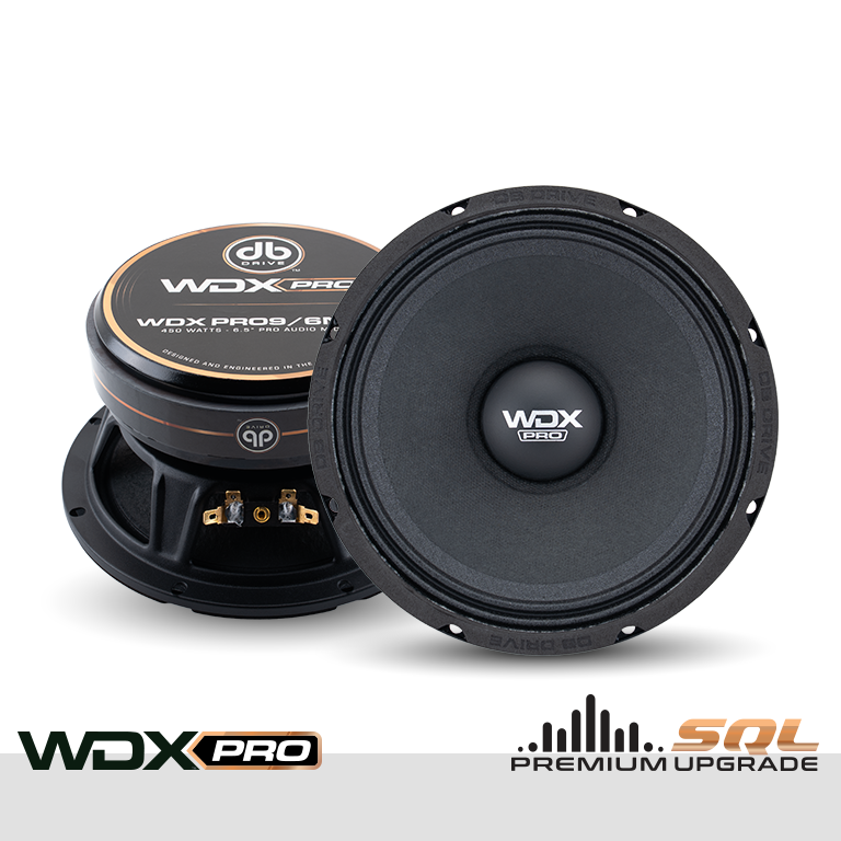WDXPRO9/6NC.4 : 6.5" Neo-Charged PRO Audio Midbass (1 Pair)