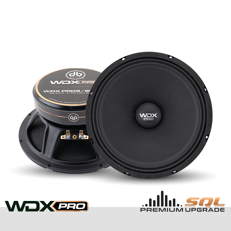 WDXPRO9/8NC.4 : 8" Neo-Charged PRO Audio Midbass (1 Pair)