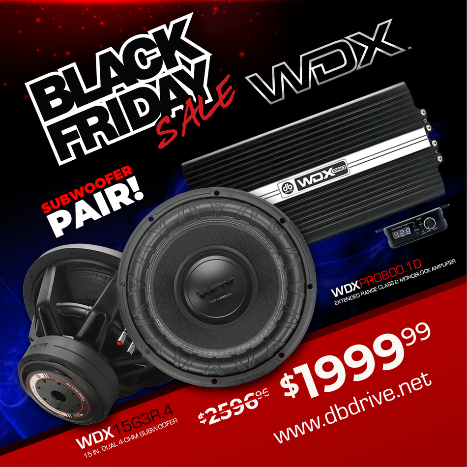 WDX Subwoofer Bundle