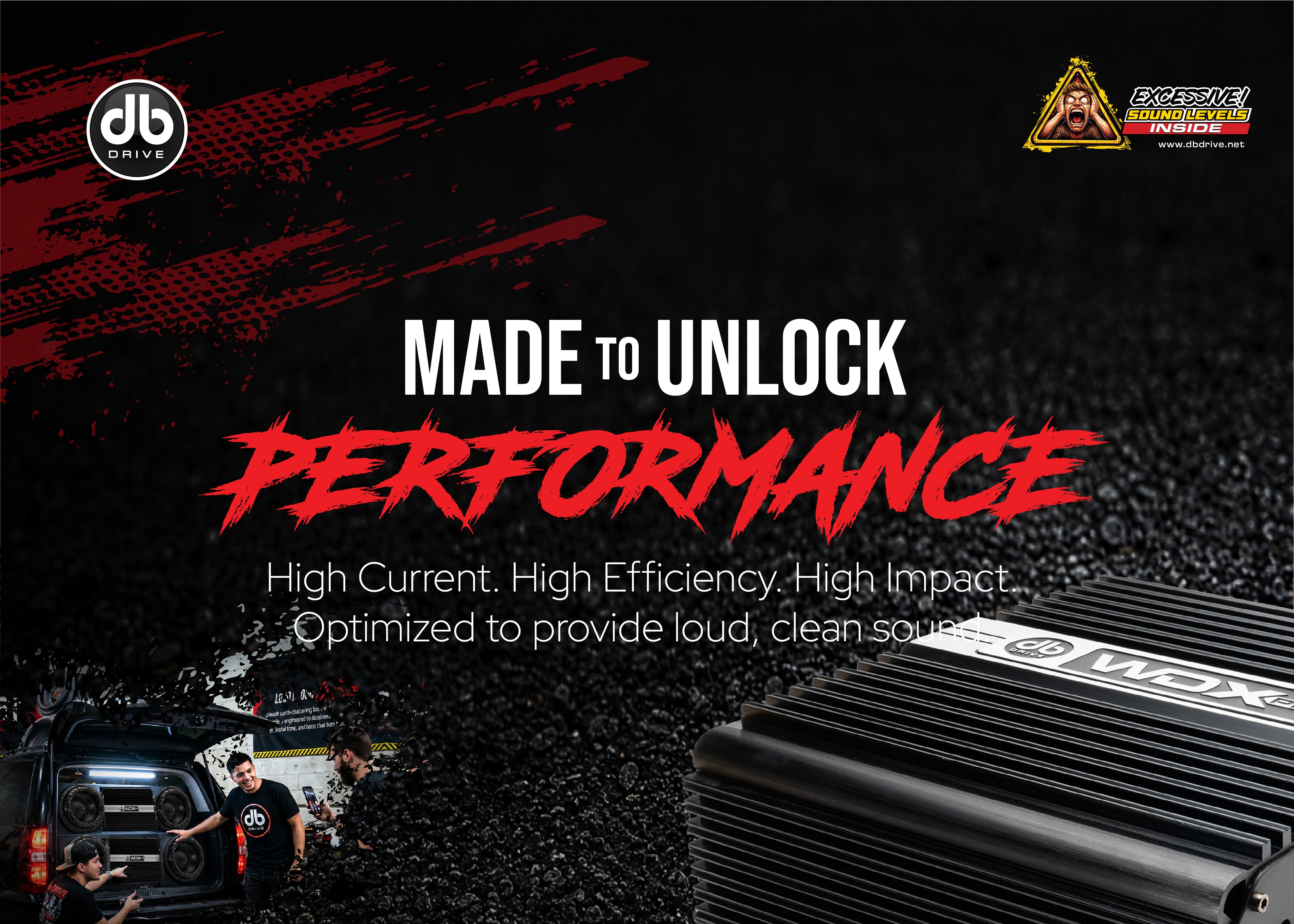 WDX PRO1000.4 : 4-Channel Full-Range Class D Amplifier – DB Drive